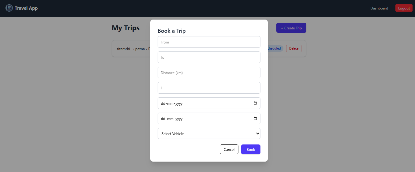 Travel Management System